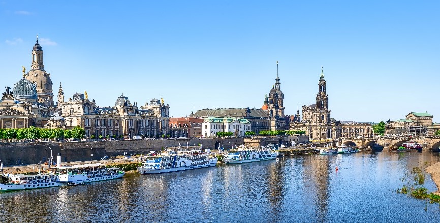 Panoramic view of Dresden old town